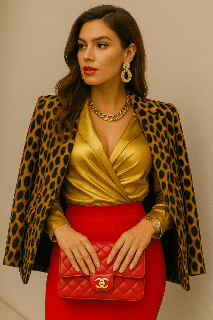 Outfit v nouveau riche štýle