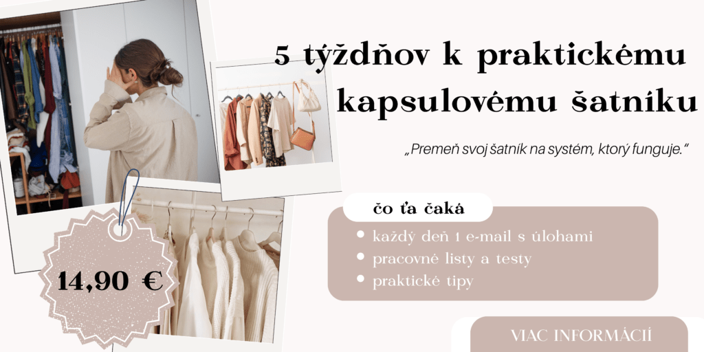 Kurz 5 týždňov ku kapsulovému šatníku