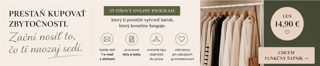kapsulový šatník kurz