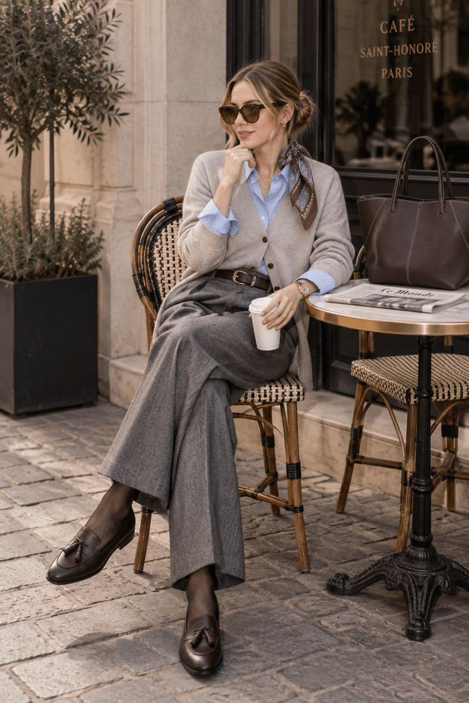 pohodlný elegantný outfit z kapsulového šatníka